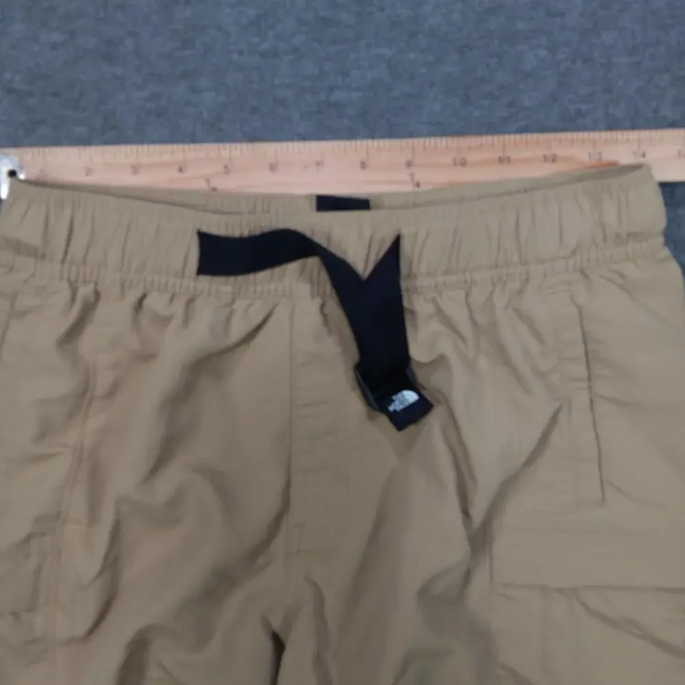 The North Face Shorts Mens Small Tan Cargo Belted Hiking Swim Trunks Outdoor